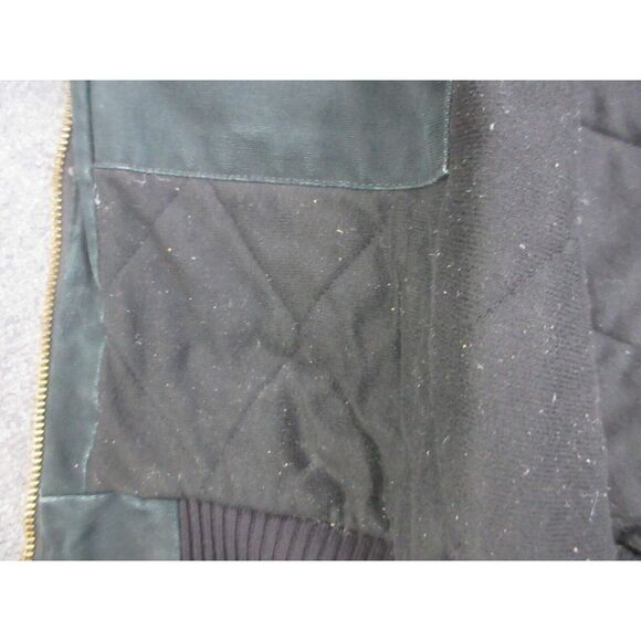 VINTAGE Carhartt Jacket J140 Mens 2XL XXL Black Duck Canvas Work Wear Hooded - Picture 11 of 16